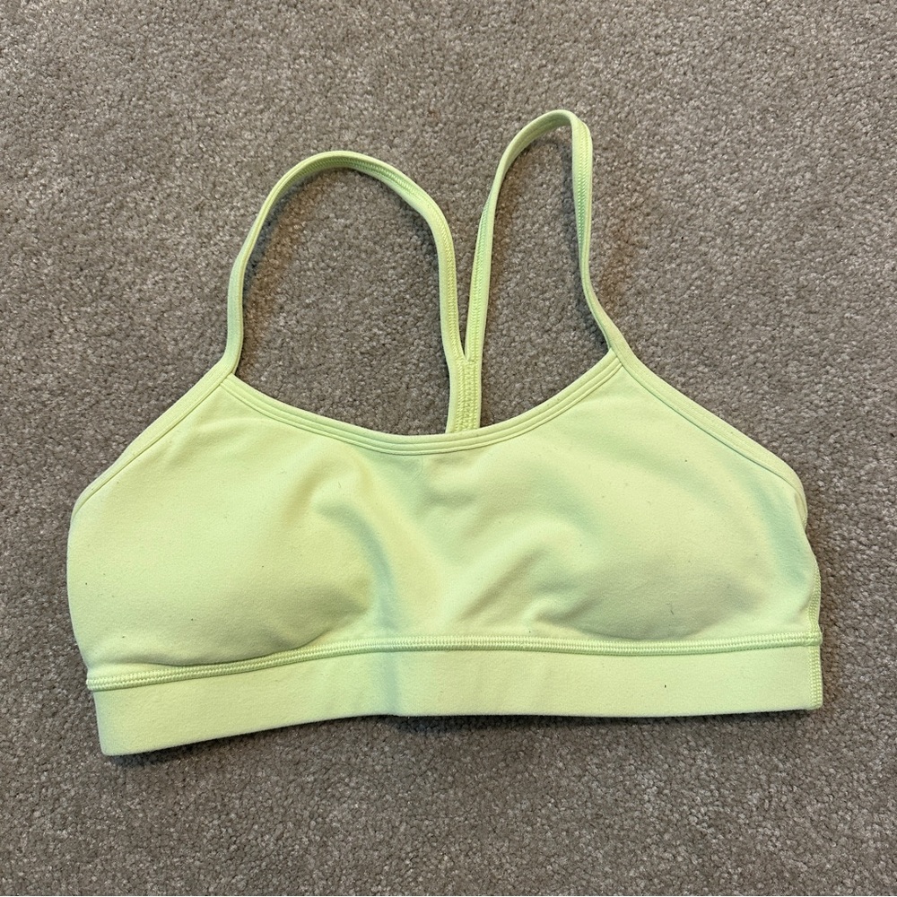 Lululemon Flow Y Bra Lime Green